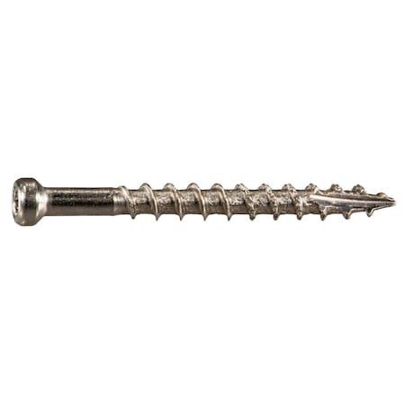 Saberdrive Deck Screw, #8 x 1-5/8 in, 316 Stainless Steel, Trim Head, 208 PK 55532